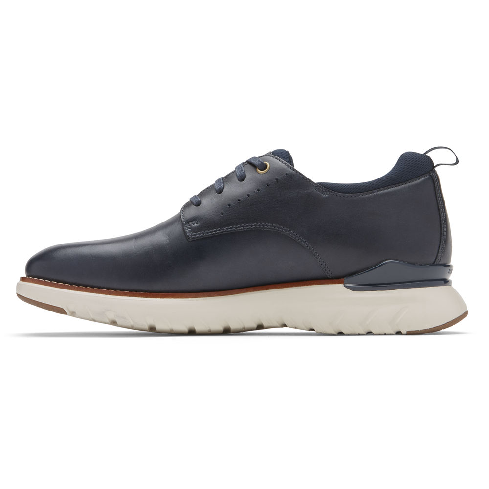 Rockport Singapore Mens Oxfords - Total Motion Sport Plain Toe Blue - JL9201586